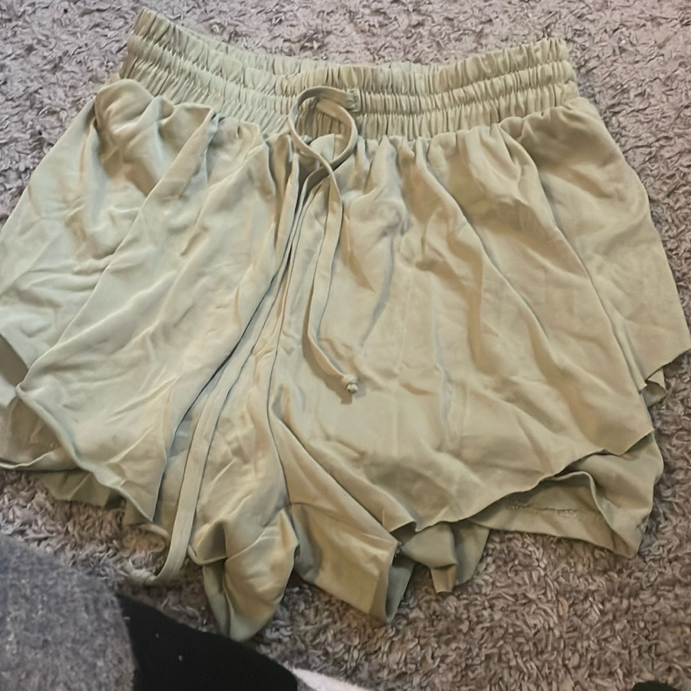altered state green flowy shorts